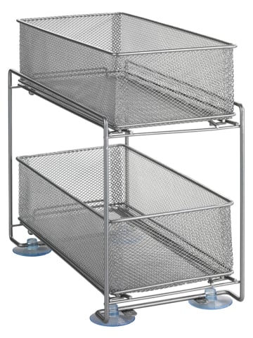 Wenko Schubladenregal "Gioma" in Silber - (B)18 x (H)32 x (T)35 cm