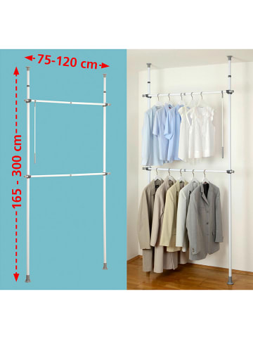 Wenko Teleskop-Garderobensystem "Herkules" in Silber