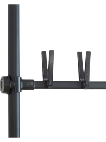 Wenko Teleskopowy regał "Herkules" w kolorze czarnym na buty - 94 x 300 x 9 cm