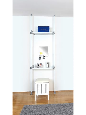 Wenko Teleskop-Regalsystem "Herkules Twin" in Silber
