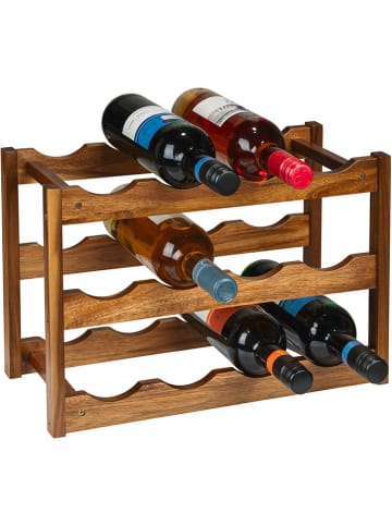 Wenko Regał w kolorze brązowym na wino - 42 x 28 x 21 cm
