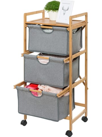 Wenko Regal "Bahari" in Natur - (B)44 x (H)96 x (T)34 cm