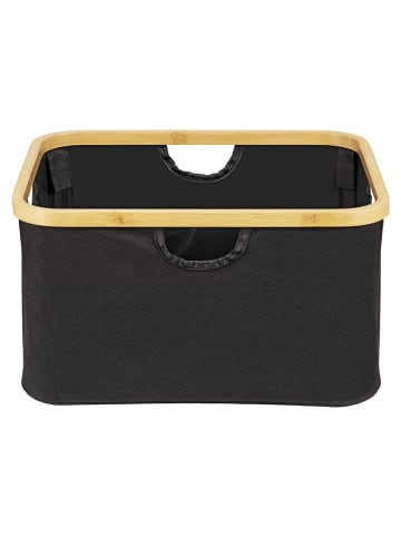 Wenko 2-delige set: opbergmanden "Ecori" zwart - 28 l