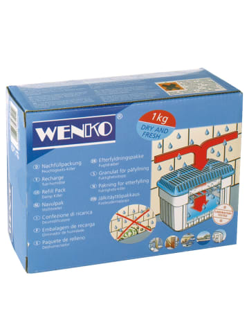 Wenko Ruimteontvochtiger "Vochtigheidskiller" blauw - (B)24 x (H)16 x (D)15 cm