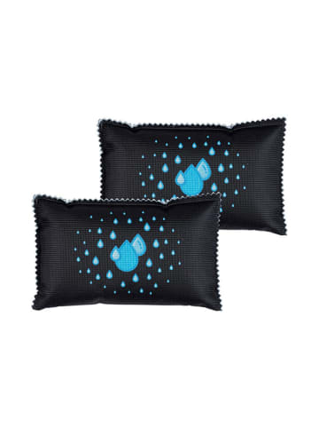 Wenko 2-delige set: auto-luchtontvochtigers zwart - elk 400 g