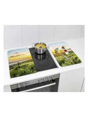 Wenko 2-delige set: fornuisafdekplaten "Vuurtoren" - (L)30 x (B)52 cm