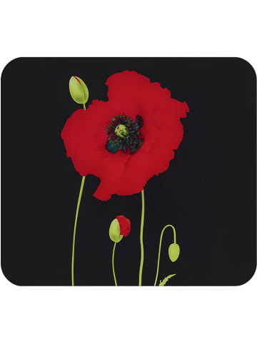 Wenko Herdabdeckplatte in Rot/ Schwarz - (L)50 x (B)56 cm