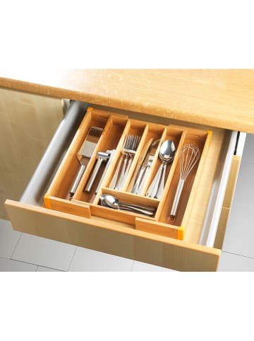 Wenko Bestekbak bamboe - (L)38,5 x (B)35,7 cm