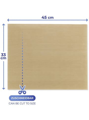 Wenko Backfolien-Zuschnitt in Hellbraun - (B)45 x (H)33 cm