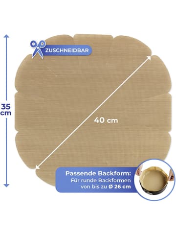 Wenko Bakpapiervel lichtbruin - Ø 40 cm