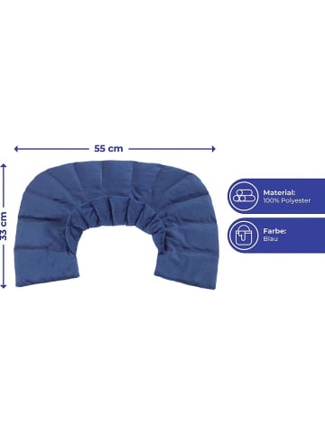 Wenko Schulterkissen in Blau - (B)55 x (H)1,5 x (T)33 cm