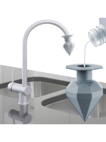 Wenko 2-delige set: waterkraanontkalker grijs - (H)7 x Ø 5 cm