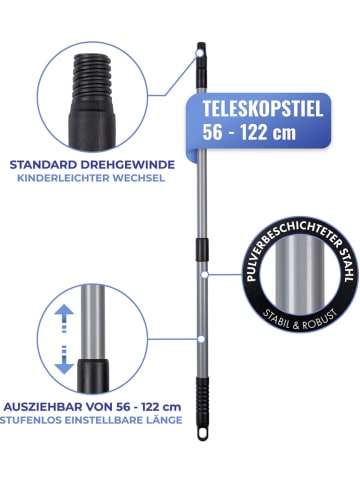 Maximex Rasenkanten-Roller in Silber - (L)138 cm