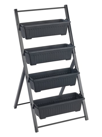 Maximex Podniesiona grządka w kolorze czarnym - 62 x 108 x 56,5 cm