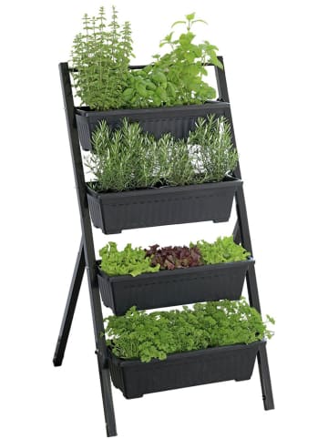 Maximex Hochbeet in Schwarz - (B)62 x (H)108 x (T)56,5 cm