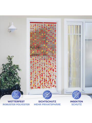Maximex Sichtschutz-Vorhang in Rot/ Gelb - (L)190 x (B)90 cm