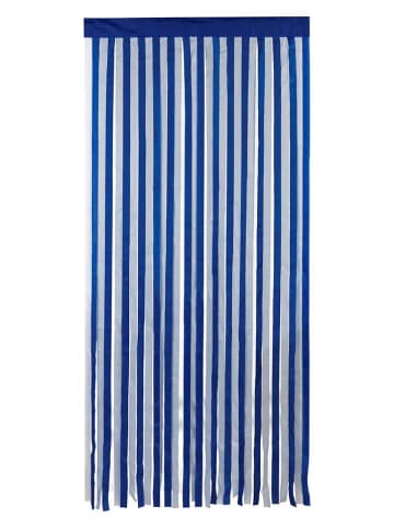 Wenko Türvorhang in Blau/ Weiß - (L)200 x (B)90 cm