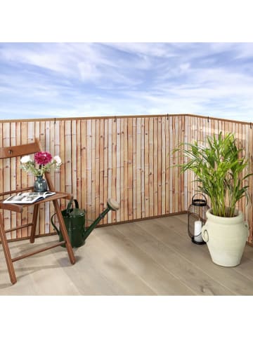 Wenko Balkon-Sichtschutz in Hellbraun - (B)500 x (H)85 cm