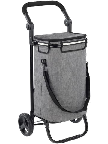 Wenko Einkaufstrolley in Grau - (B)45 x (H)95 x (T)28 cm