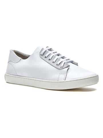 Comfortfusse Leren sneakers wit