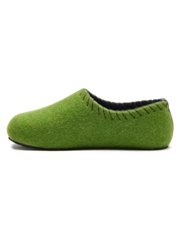 Comfortfusse Wollen pantoffels "Yew" groen