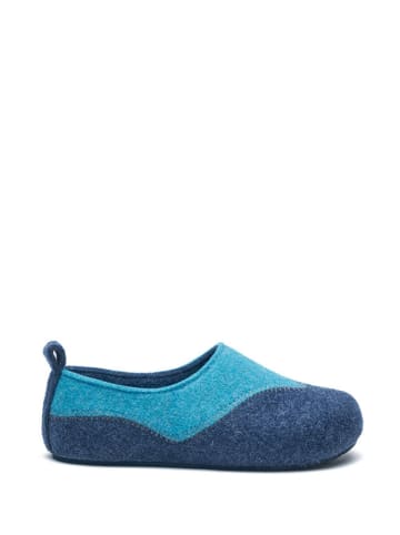 Comfortfusse Pantoffels donkerblauw/blauw