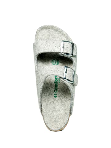 Comfortfusse Klapki "Bali-Wool" w kolorze szarym