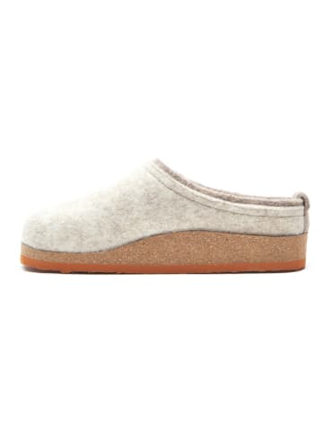 Comfortfusse Woll-Hausschuhe in Creme