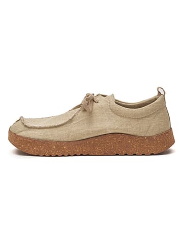 Comfortfusse Veterschoenen beige