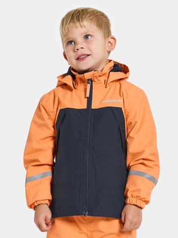 Didriksons Funktionsjacke "Enso" in Orange/ Dunkelblau