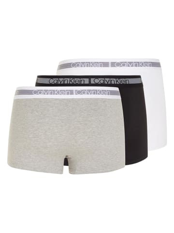 Calvin Klein 3er-Set: Boxershorts in Weiß/ Schwarz/ Grau