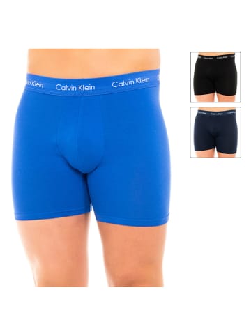 Calvin Klein 3er-Set: Boxershorts in Dunkelblau/ Blau/ Schwarz