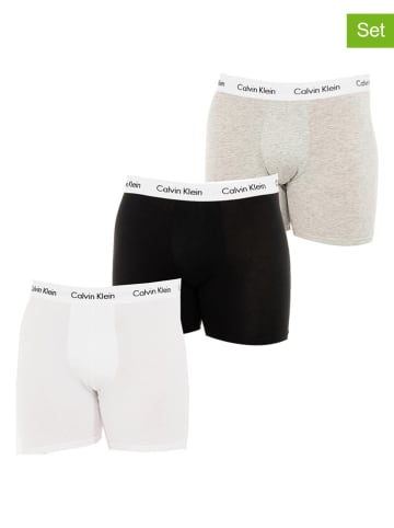 Calvin Klein 3er-Set: Boxershorts in Grau/ Schwarz/ Weiß