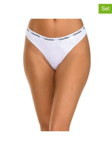 Calvin Klein 3er-Set: Strings in Weiß