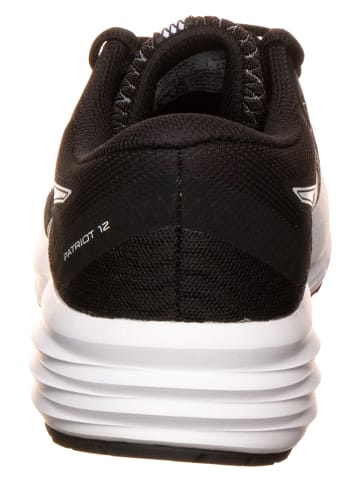 asics Buty "PATRIOT 12 GS" w kolorze czarno-białym do biegania