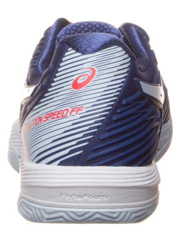asics Buty "Solution Speed FF 2 Clay" w kolorze granatowo-błękitnym do tenisa