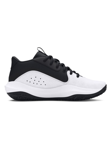 Under Armour Buty "Lockdown 7" w kolorze biało-czarnym do koszykówki