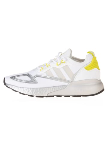 adidas Laufschuhe "ZX 2K Boost" in Weiß/ Beige/ Silber
