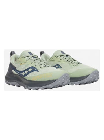 Saucony Buty "Peregrine 14 GTX" w kolorze miętowo-szarym do biegania