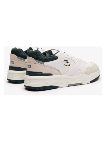 Lacoste Leren sneakers wit/beige