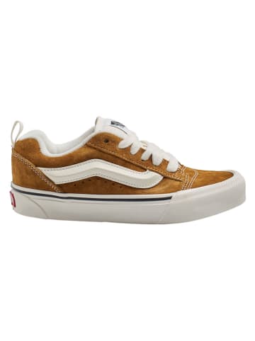 Vans Leder-Sneakers "Knu Skool" in Hellbraun