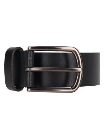 HIDE & STITCHES Skórzany pasek "Frisco" w kolorze czarnym