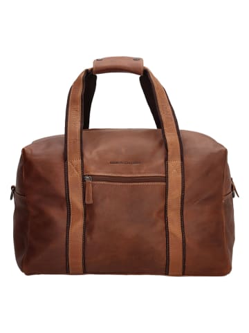 HIDE & STITCHES Torba podróżna w kolorze jasnobrązowym - 37 x 20 x 38 cm