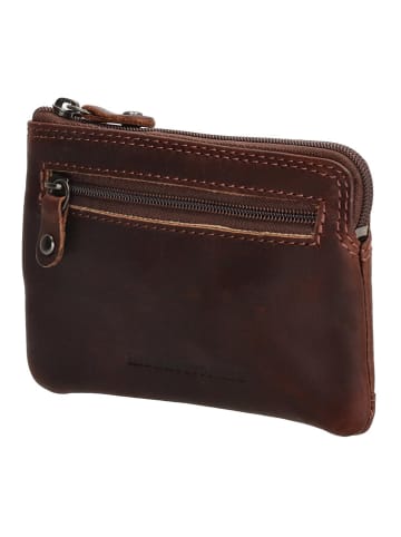 HIDE & STITCHES Leren sleuteletui bruin - (B)12 x (H)8 x (D)1 cm