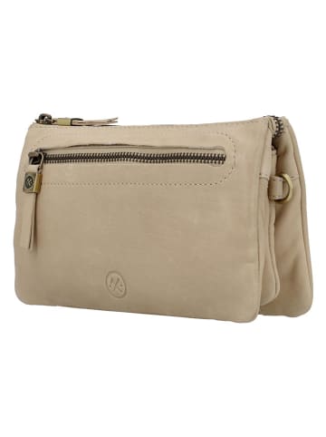 HIDE & STITCHES Skórzana torebka w kolorze beżowym - 21 x 12 x 2 cm