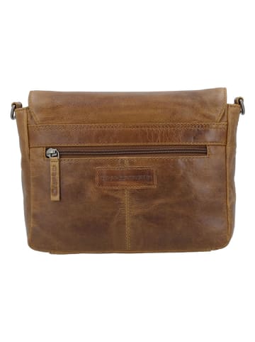 HIDE & STITCHES Skórzana torebka w kolorze jasnobrązowym - 24 x 17 x 7 cm