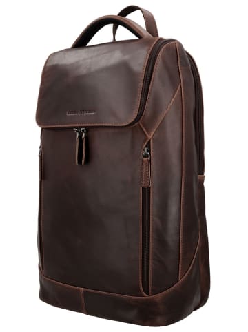 HIDE & STITCHES Rugzak "Japura" bruin - (B)29 x (H)46 x (D)14 cm