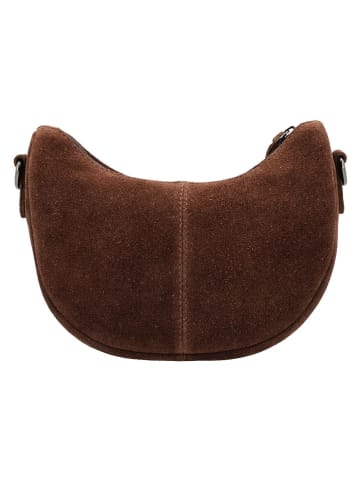 HIDE & STITCHES Leren schoudertas "Brazos" bruin - (B)22 x (H)16 x (D)5,5 cm