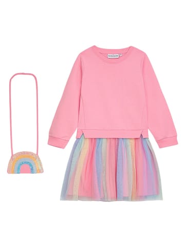 Danamade 2-częściowy zestaw w kolorze jasnoróżowym ze wzorem