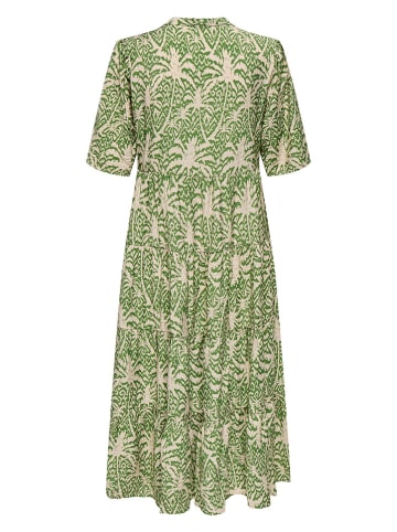 JDY Kleid in Grün/ Beige